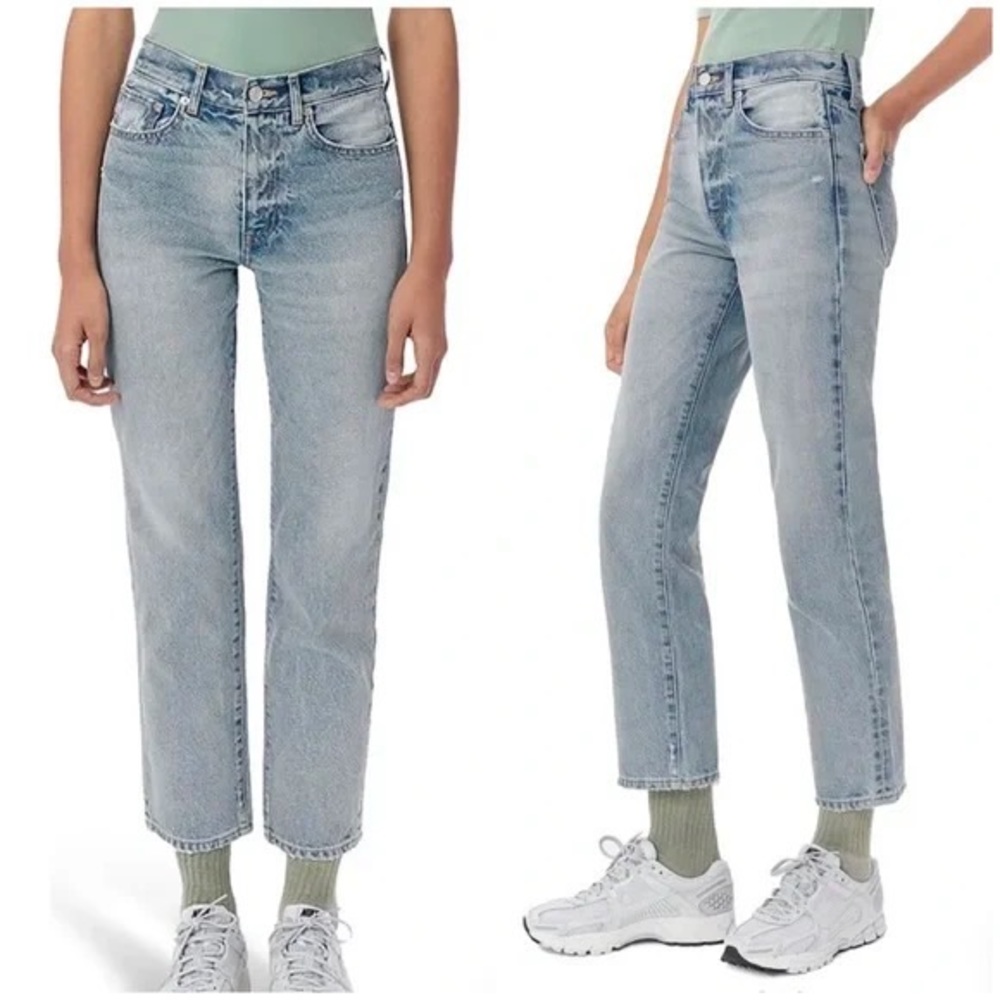John Elliott Cropped Straight Leg Jeans Designer Denim Boyfriend/Girlfriend